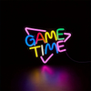 GAME TIME Neon Sign for Wall Decor Hanging GAME Theme LED Light USB Powered with On/Off Switch for Game Zone Party Decor for Teen Boy Room Decor Man Cave Gifts