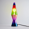 Rainbow Motion Lamp 14-Inch Colorful Rainbow lava Lamps for Adults and Kids, Silver Base Multicolor Lamp with White Wax in Clear Liquid, Christmas Birthday Gift