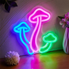 LED Three Mushroom Neon Sign USB Powered Neon Signs for Wall Decor Home Cute Neon Mushroom Lights for Bedroom Living Room Gifts for Women Men Kids
