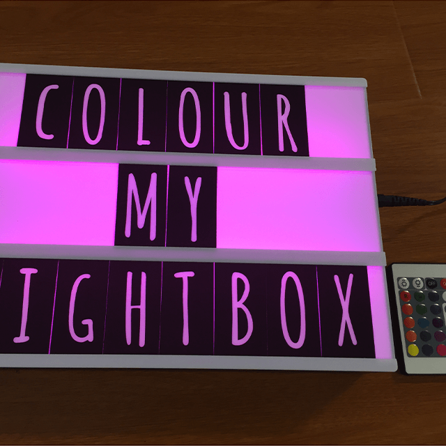 Changing Colour My Lightbox