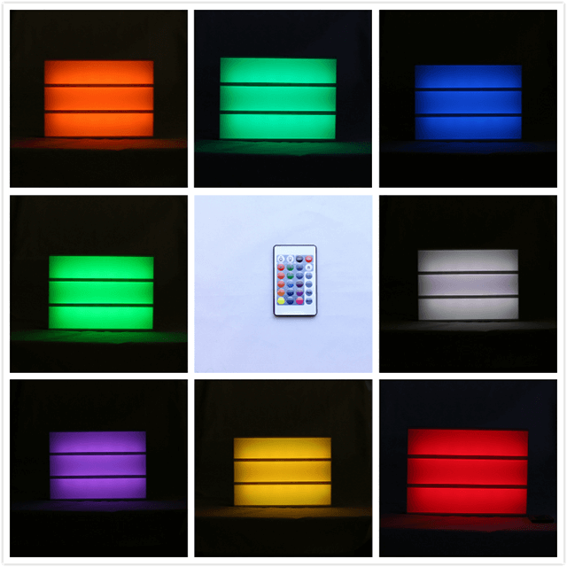 Colour Changing Lightbox Photos